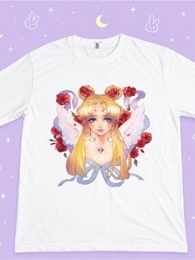 🌙 SAILOR MOON NWOT Artist-Designed Graphic Anime Tee Size M